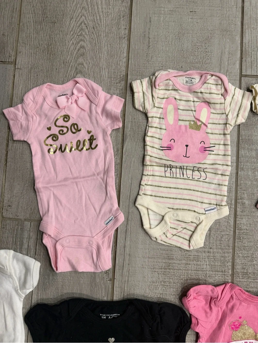 0-3 month baby girl onesie bundle (15 total)